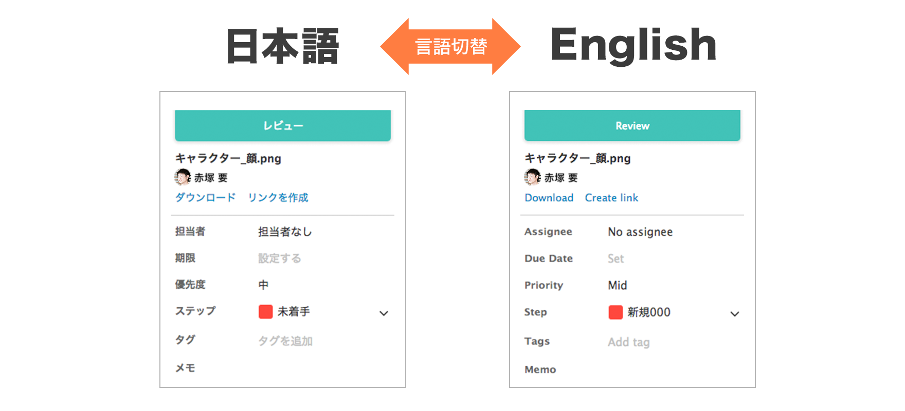 Brushup が 英語表記に対応しました Brushup ブラッシュアップ 制作物のフィードバックに生産性を